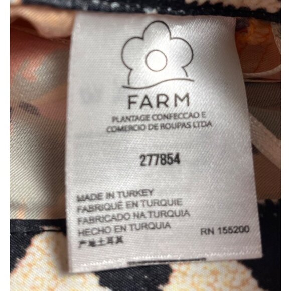 Farm Rio For Anthropologie Orange bead Banana Print Wrap Midi Skirt XL Viscose - Picture 7 of 14